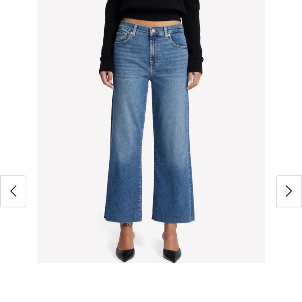 7 For All Mankind Blue Flare Jeans
